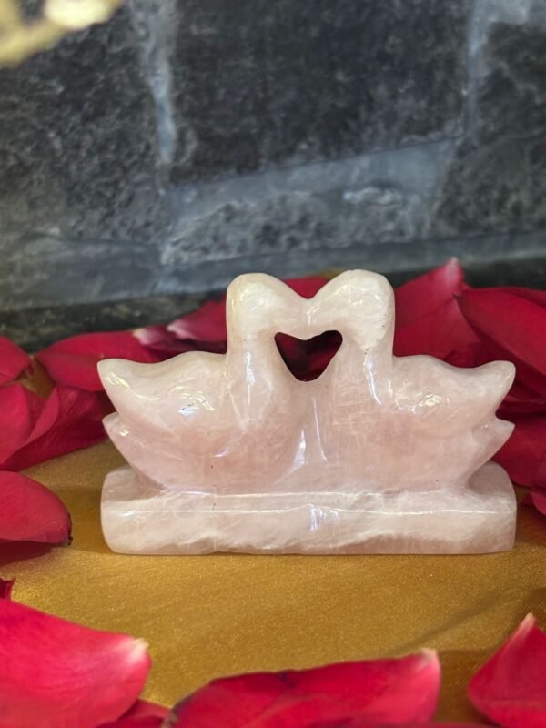 Rose Quartz Swan